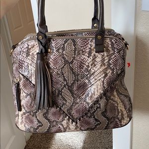 Snakeprint purse